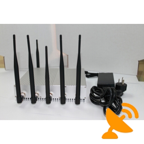 15W 6 Antenna Wifi + GPS + GSM Jammer - Click Image to Close