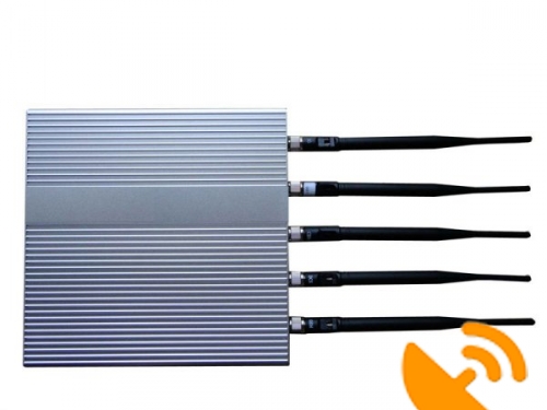 5 Antenna Cell Phone Jammer for 3G GSM CDMA - Click Image to Close