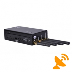 Portable Cell Phone + Wifi(2400 ~ 2500Mhz) Signal Blocker Jammer 15 Metres