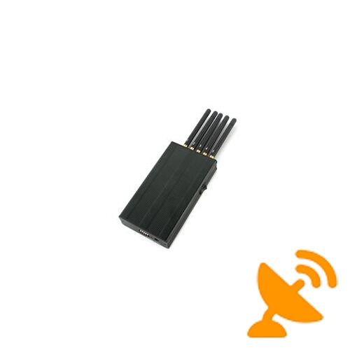 Portable Wifi + GPS + Mobile Phone Signal Blocker 5 Antenna - Click Image to Close