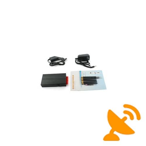 Portable Wifi + GPS + Mobile Phone Signal Blocker 5 Antenna - Click Image to Close