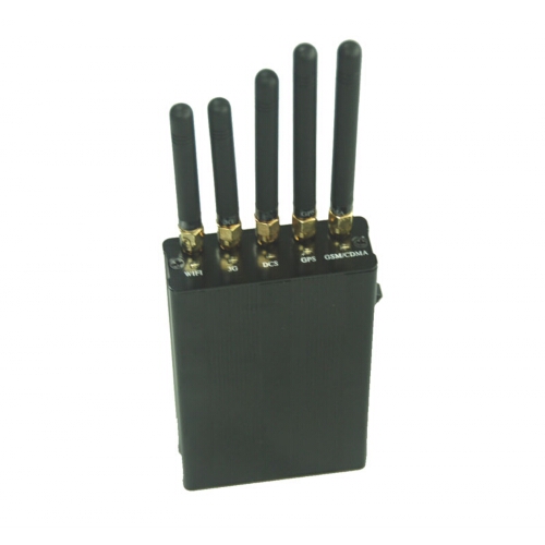 Wifi Jammer + GPS Jammer + Cell Phone Jammer 5 Antenna Portable