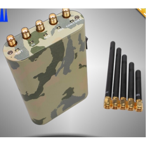 Handheld Mobile Phone Jammer + GPS Jammer + Wifi Jammer