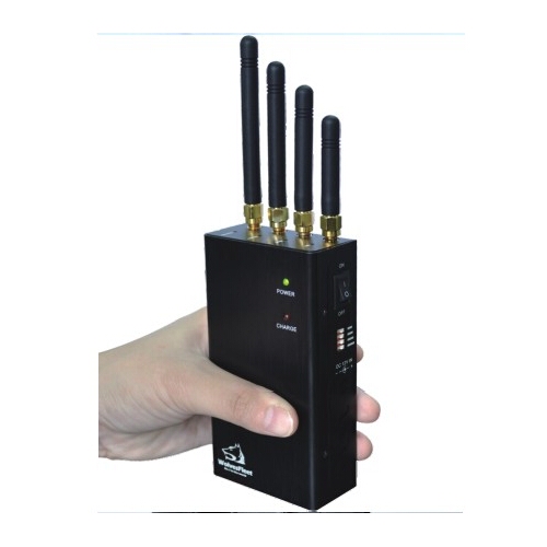 Handheld Cell Phone Blocker + Wifi Jammer with Cooling Fan