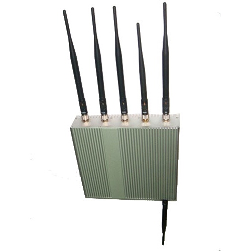 15W 6 Antenna Wifi Jammer + GPS Jammer + Cell Phone Signal Blocker