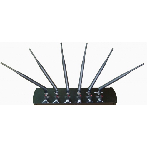 6 Antenna High Power Adjustable Cell Phone + GPS + Wi fi Jammer
